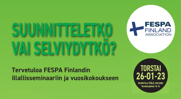 Fespa Finland illallisseminaari ja vuosikokous 26.01.2022